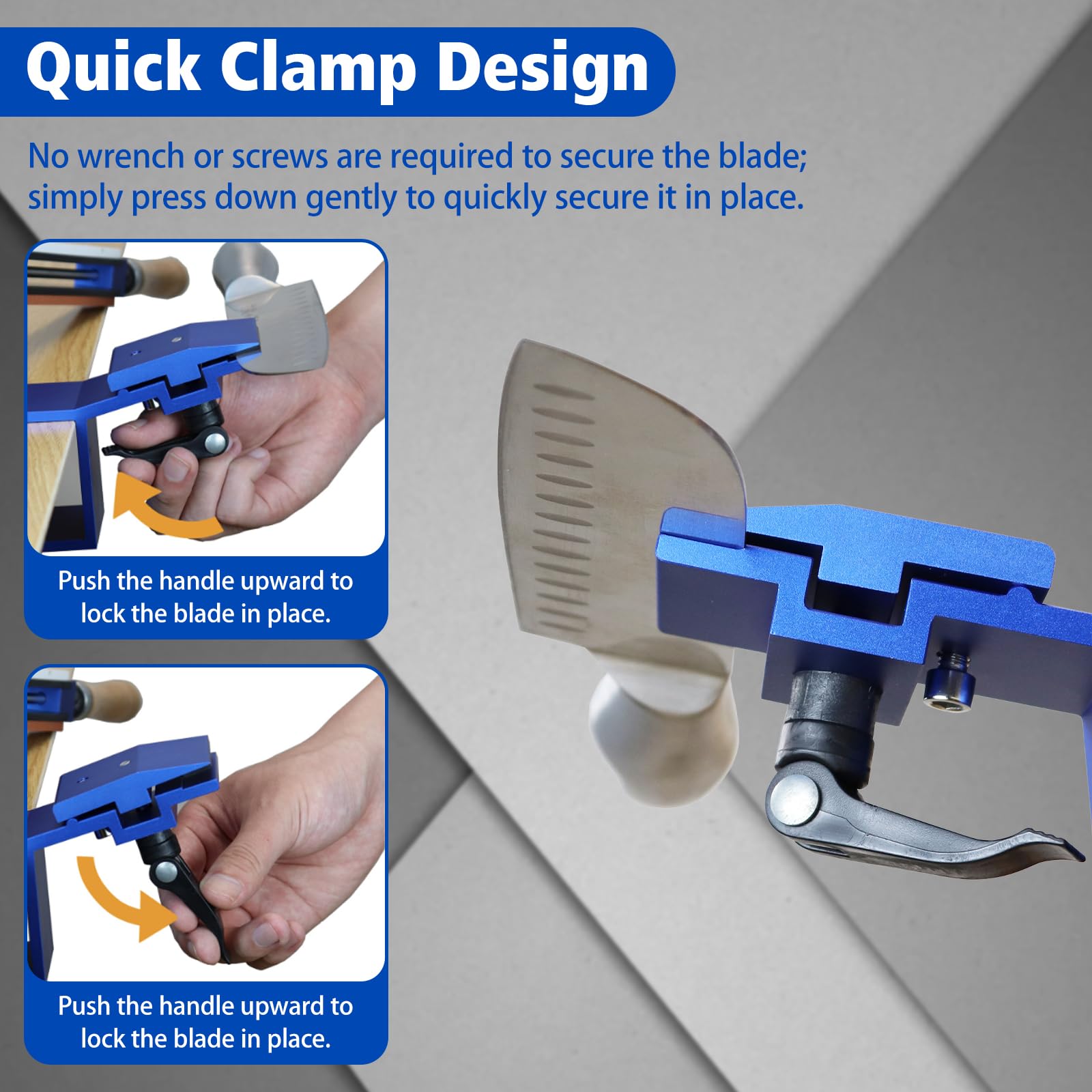 Outil professionnel d'affûtage de couteaux 360 Flip, kit d'outils d'affûtage de couteaux de cuisine à angle fixe avec design Quick Clamp, kit d'outils de polissage de précision polyvalent avec 6 pierr