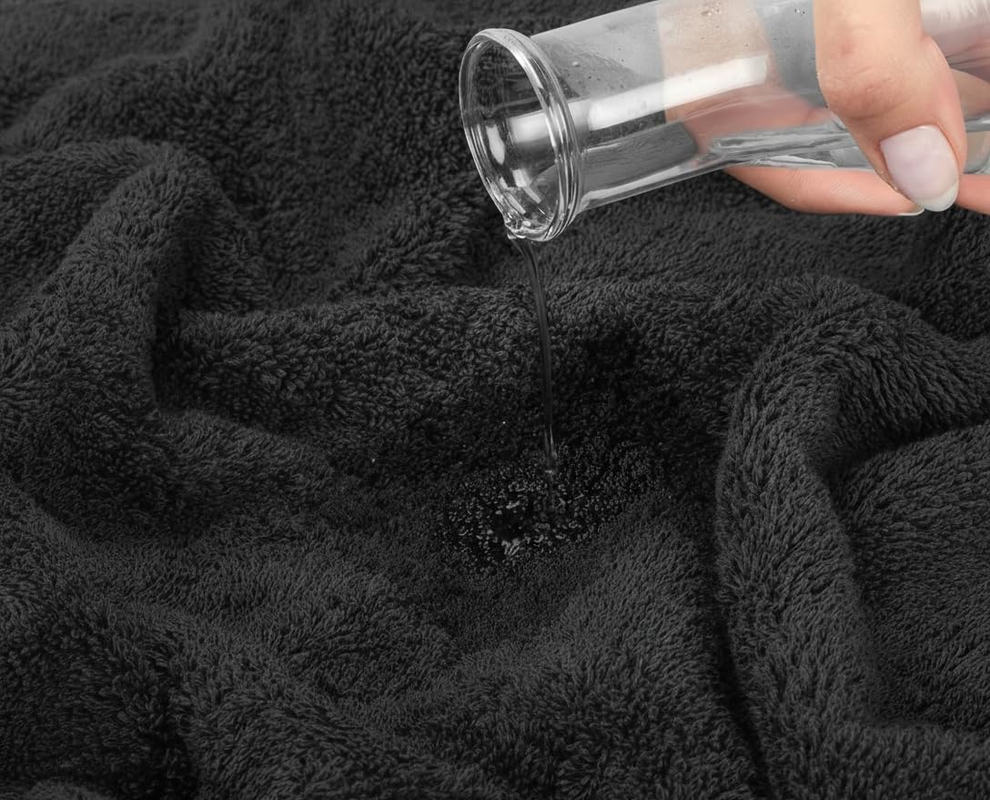 Cinara Bed & Bath Premium 100% Cotton Hand Towels – Soft, Quick Dry & Highly Absorbent – 16x27 Inches, Pack of 24 – Ideal for Bathroom, Salon, Gym, Spa & Everyday Use – Charcoal Grey