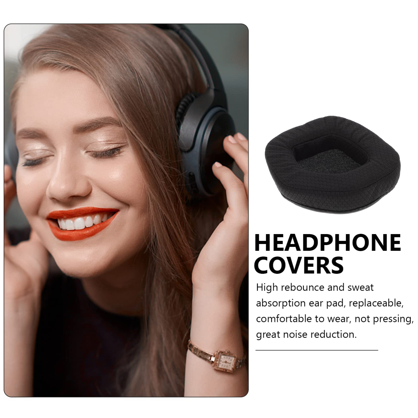 SHINEOFI 5 Pièces Coussinets Oreilles de Remplacement Compatibles avec Housse de Protection pour Écouteurs Mousse Confort Optimisé Bruit pour Utilisation Prolongée