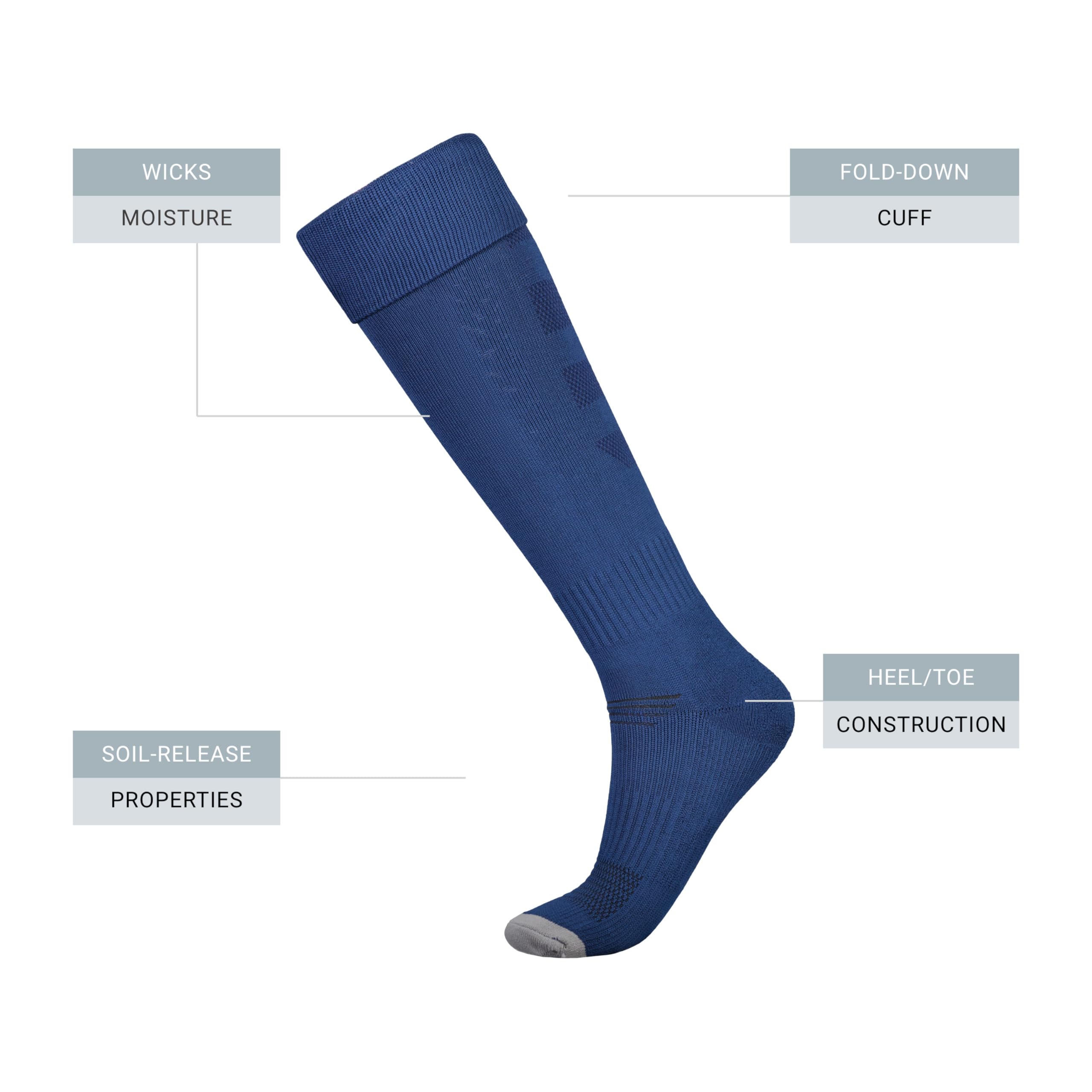 Augusta Sportswear High Five Impact+ Chill Soccer Socks Calcetines Unisex Adulto