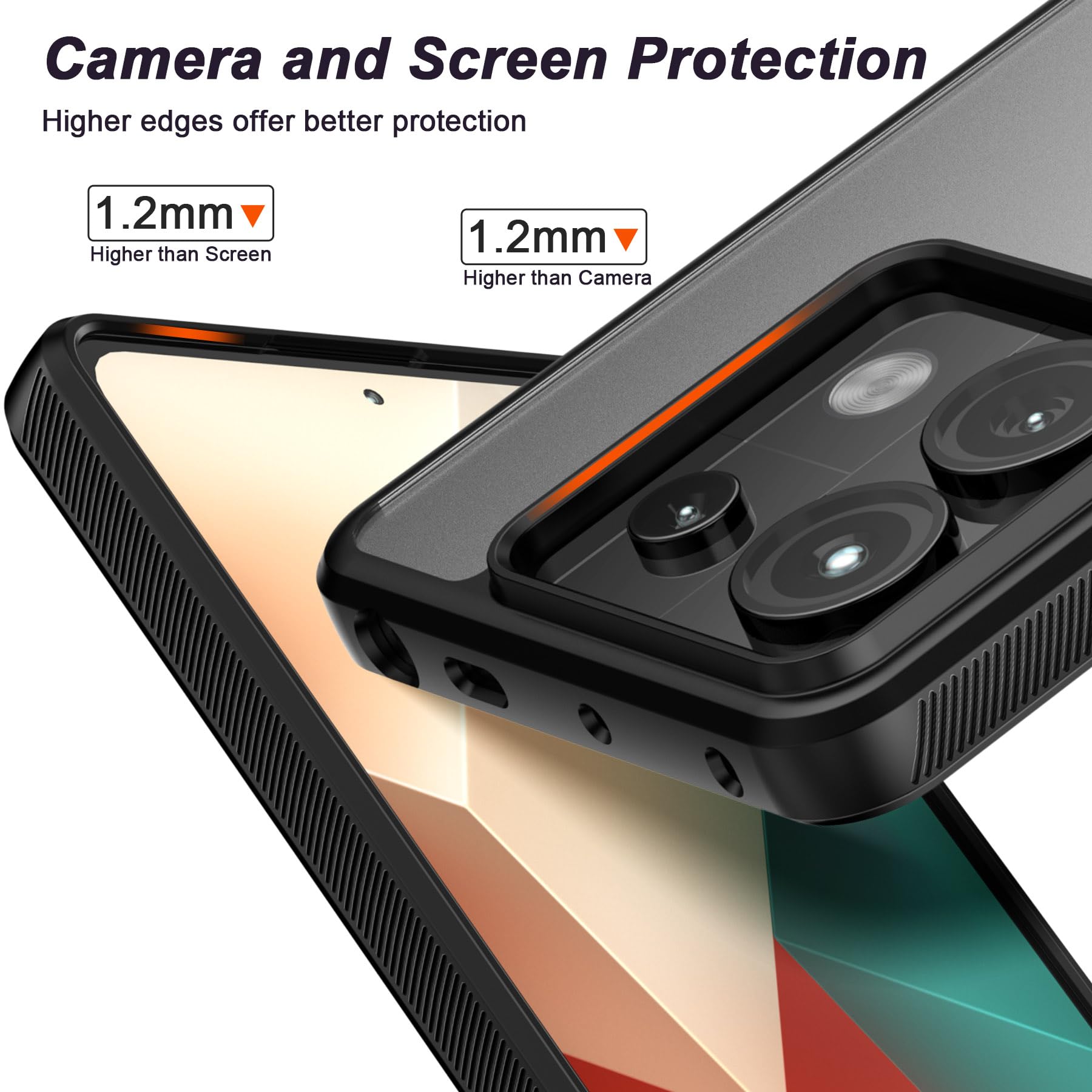 Topme Custodia in Silicone per Redmi Note 13 5G (6.67 Inches), [ Cover per Telefono in Stile Bordo Dorato] - Verde