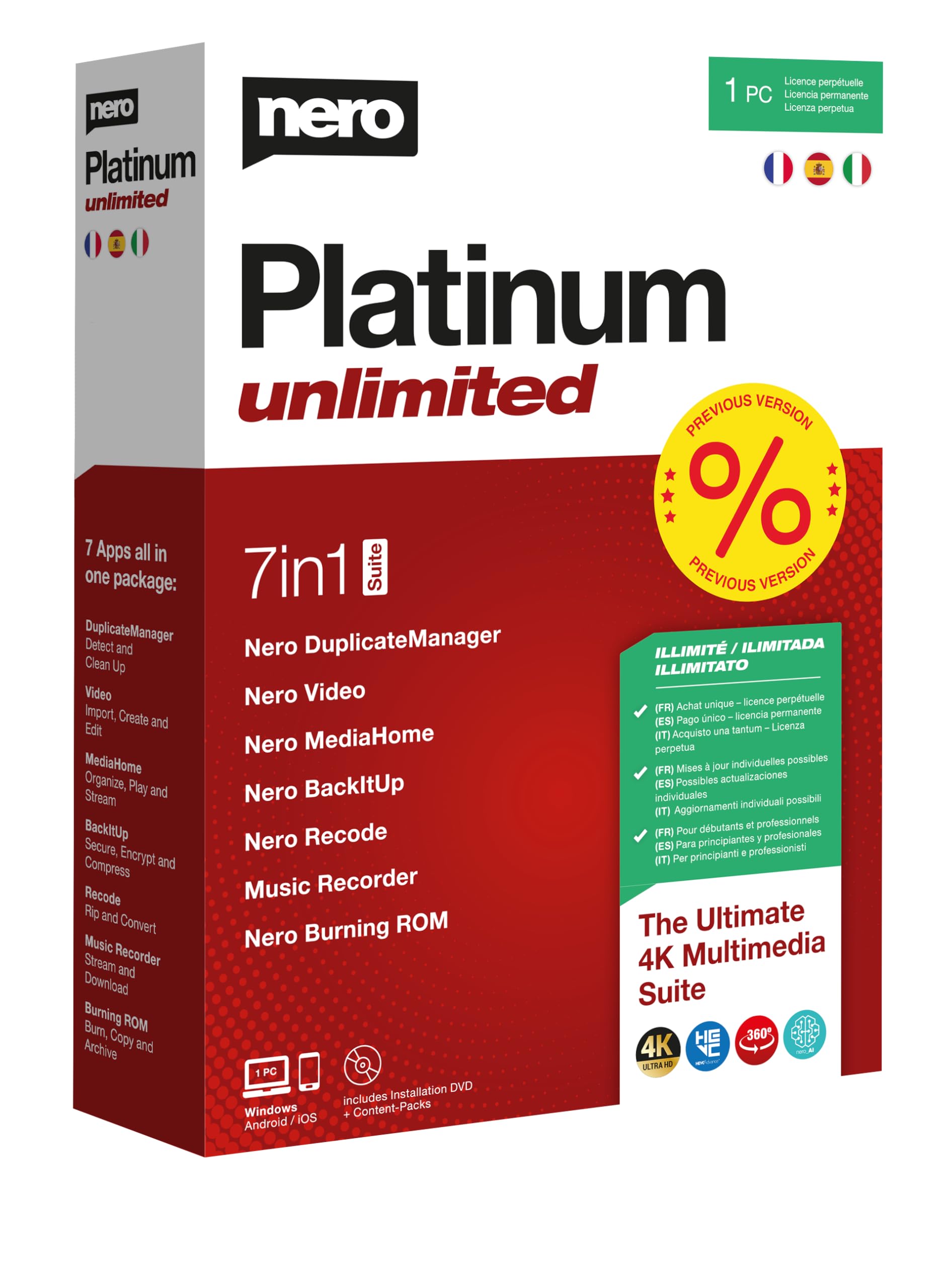 Nero Platinum Unlimited 2020 Multilingual 24 Sprachen