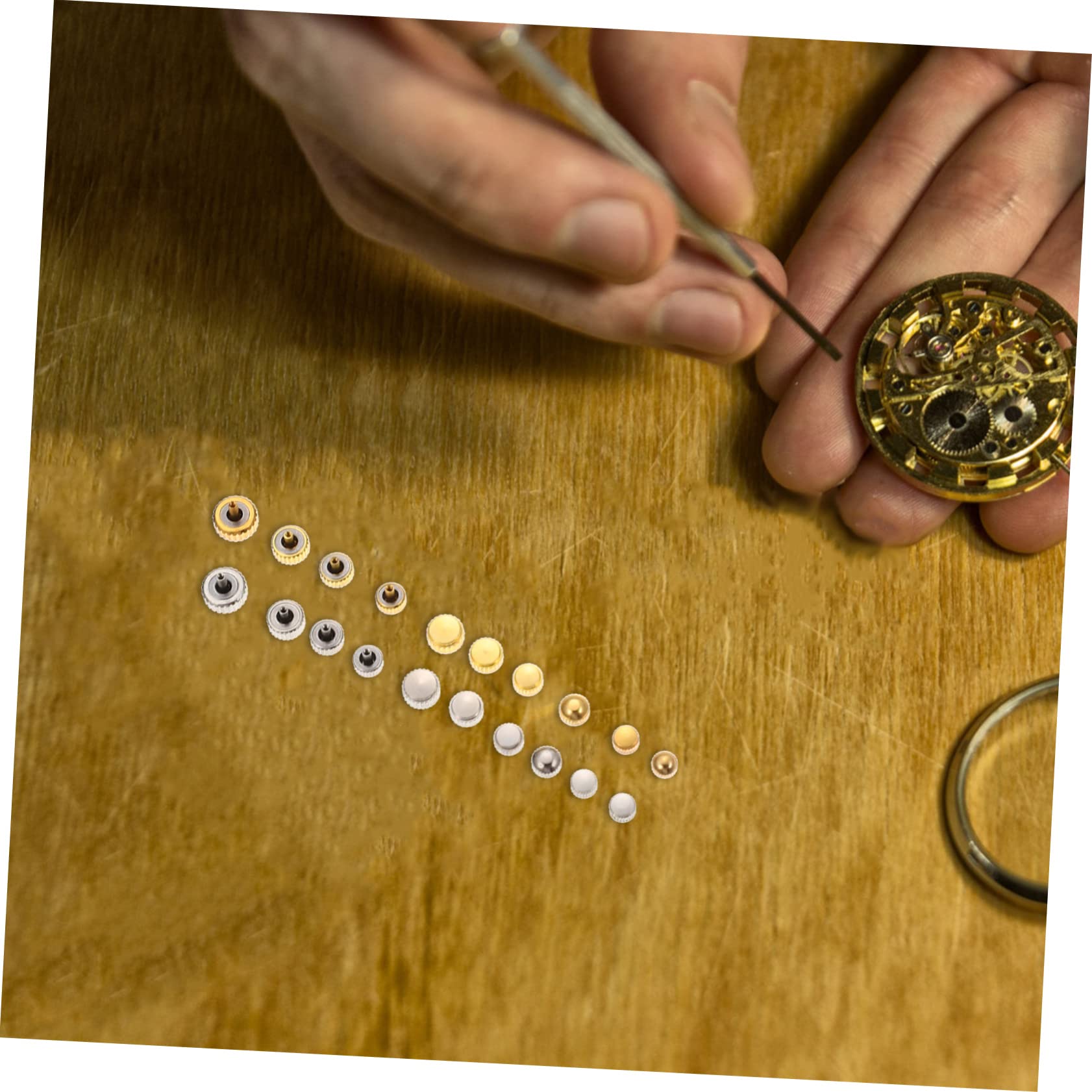 VANZACK Kit de Piezas para Relojes Juego Profesional de Piezas Reemplazables para Reparación de Relojes en Casa o Taller