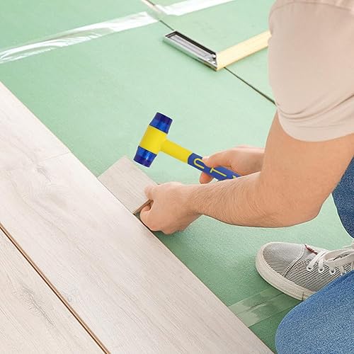 Miniatura 7 de Martillo de mazo de goma, mazo de goma de 1.181 in, martillo suave de doble cara con mango ergonómico antigolpesantideslizante, mazo de goma suave