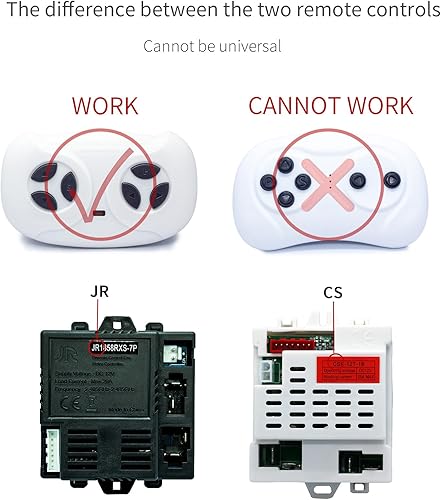 Miniatura 5 de Control remoto Bluetooth de 2.4 GHz para niños, vehículo eléctrico, camión, automóvil, control remoto, para niños pequeños, control remoto de 12 V,