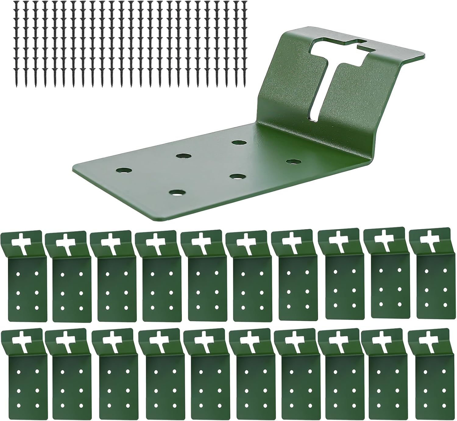 XIHUWZ 20 Pcs T Post Brackets,T Post Mount Bracket 4“，T