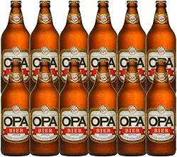 Pack 12 unidades Cerveja Puro Malte Pilsen teor 4,6% 600ml Opa Bier