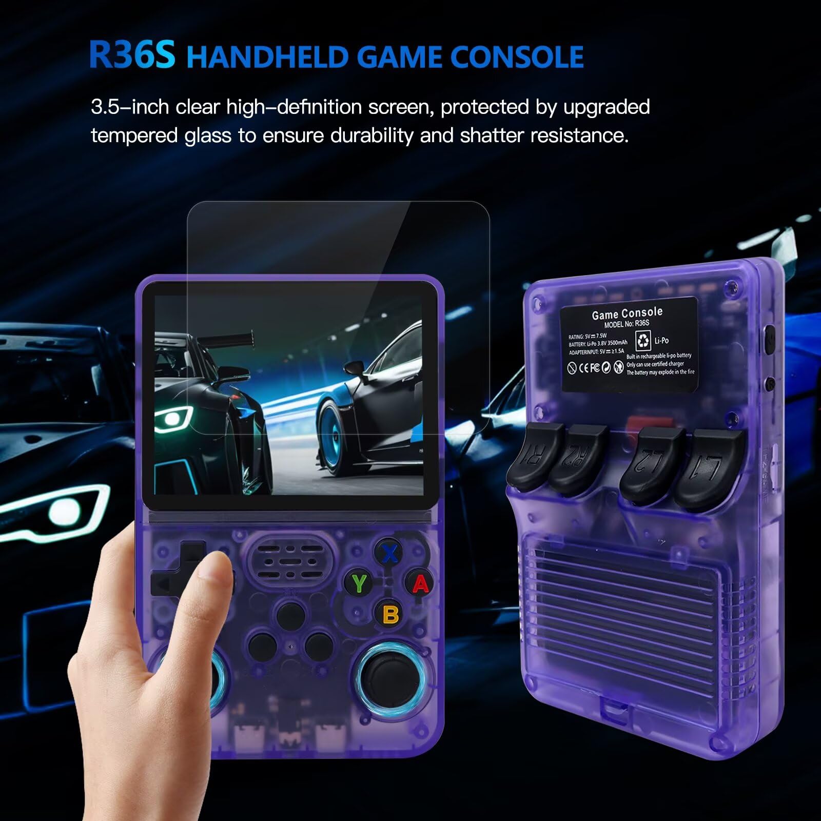 Amazon.com: INGQI New Upgraded R36S Retro Handheld Video Game