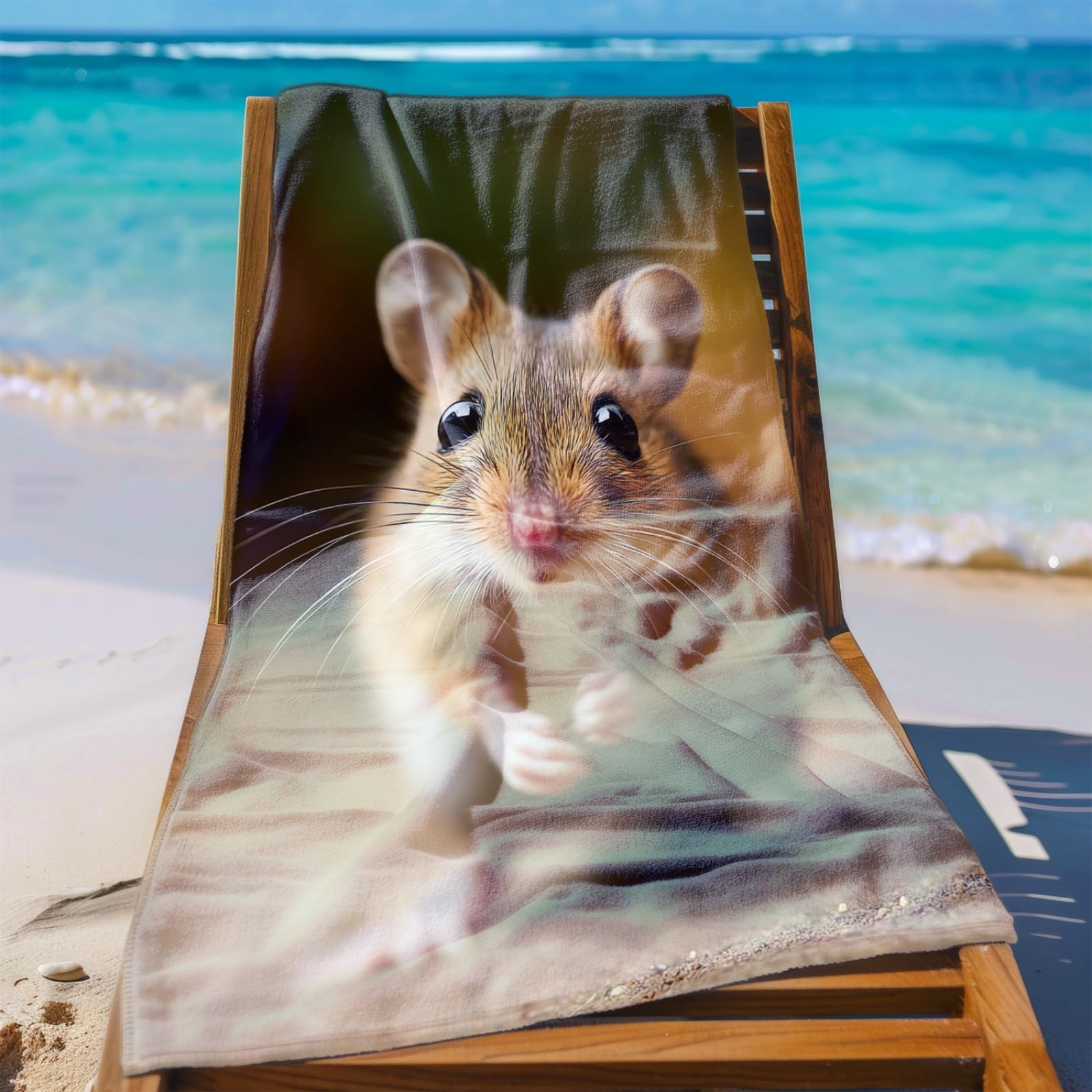 Générique Serviette Microfibre Plage Animaux Bruns Mignons