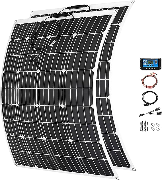 800 Watt Solar Panel Kit, with Charge Controller(40A) 2pcs 400 Watt Flexible Monocrystalline Solar P...