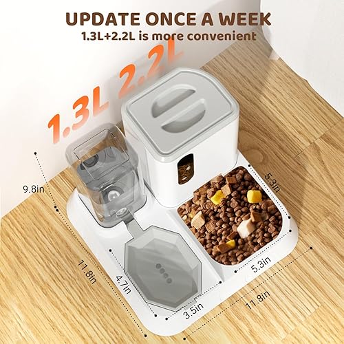 Miniatura 5 de Alimentador automático y dispensador de agua en set Pet Orange