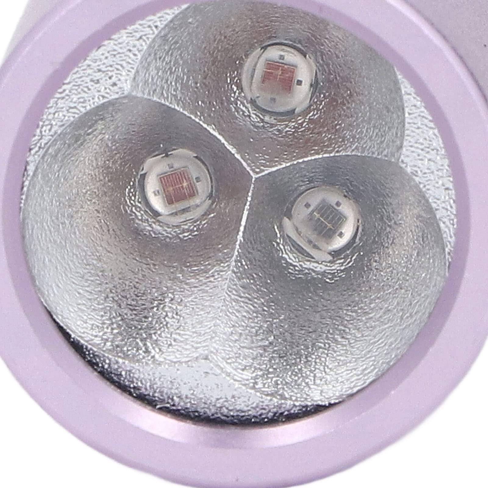 Topyond Lámpara de Luz Roja Portátil, 3 Longitudes de Onda 630 660 850 NM, Cubierta Púrpura, Luz LED, 9W de Potencia