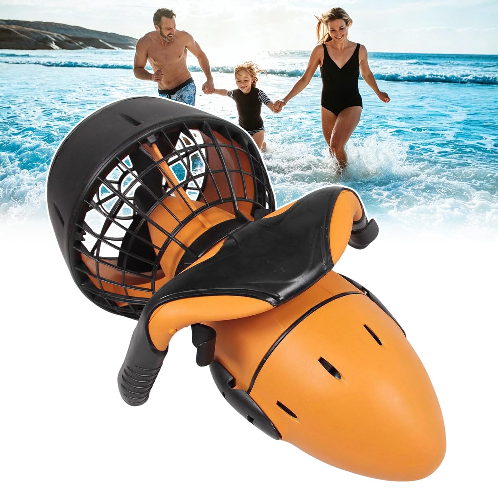 Sotikarery 2Battery Underwater Thruster Set: 500W Motor,60 Min Long Battery Life & Waterproof Dual Speed & 30M Depth Capability For Diving Snorkeling Sea Adventure Activities - Adults & Children