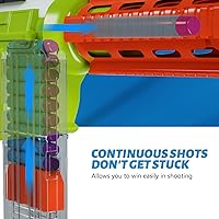 Vista 4 de EKIND 18 clips de dardos compatibles con cargadores Nerf Elite, clip de munición de dardos suave de recarga rápida para pistolas de juguete Nerf