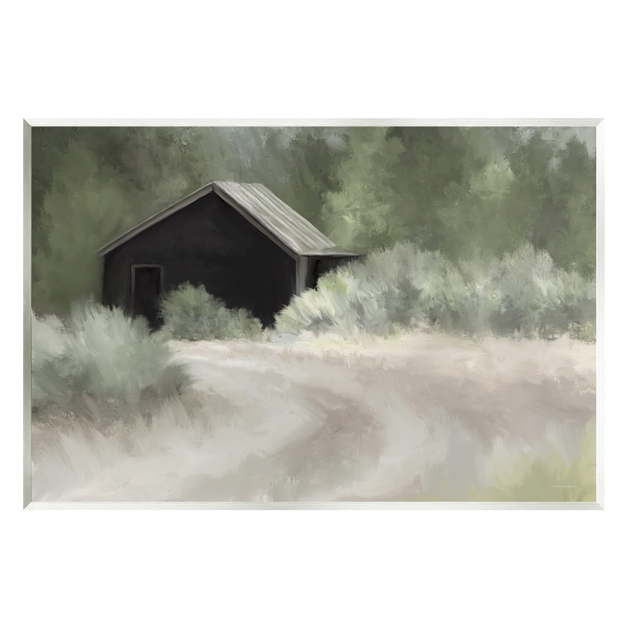 Stupell Industries Rural Cabin Countryside Trail Wall Plaque Art, Design by Kamdon Kreations