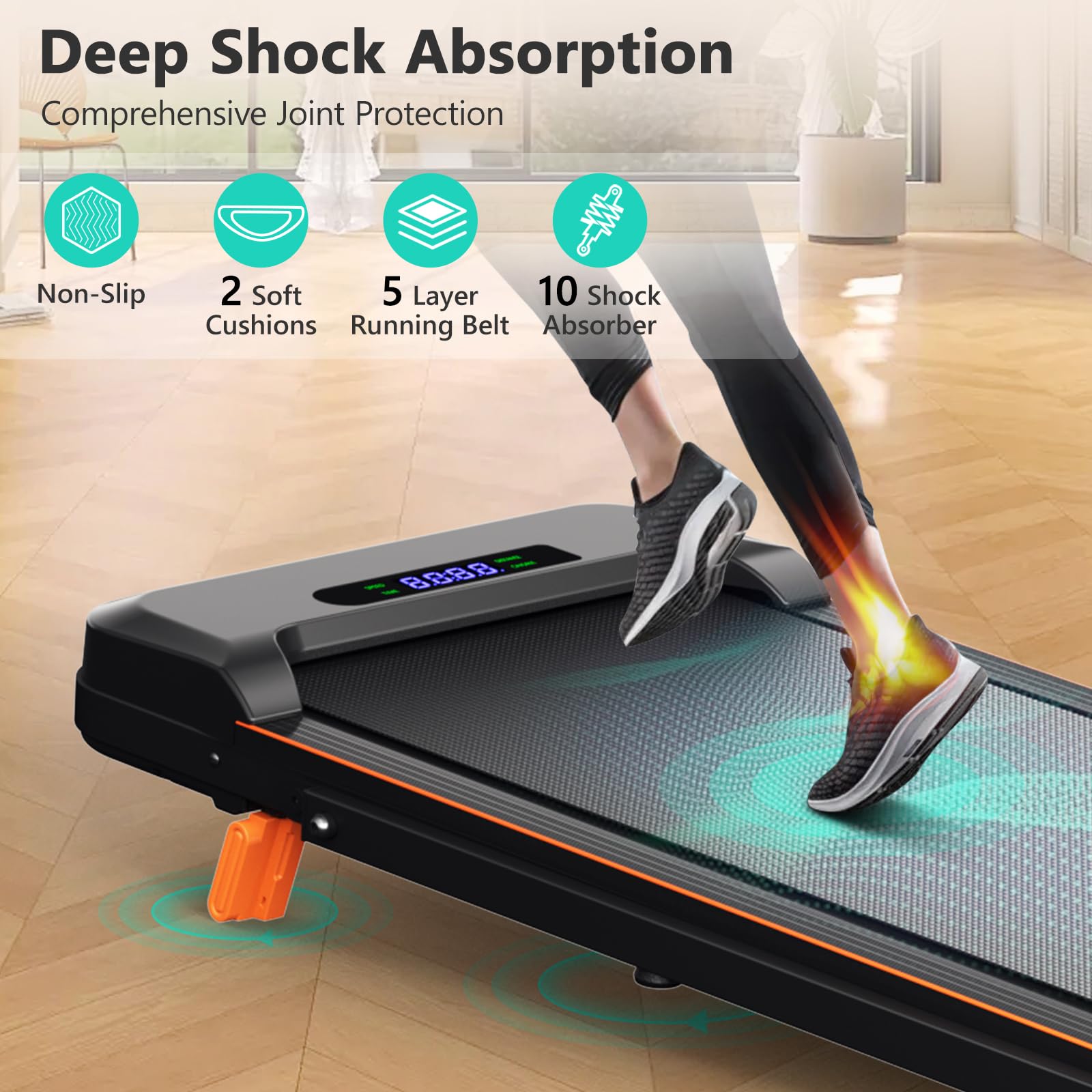 AIRHOT  ルームランナー Amazon | AIRHOT 4イン1 折りたたみ式トレッドミル - 2.5HP