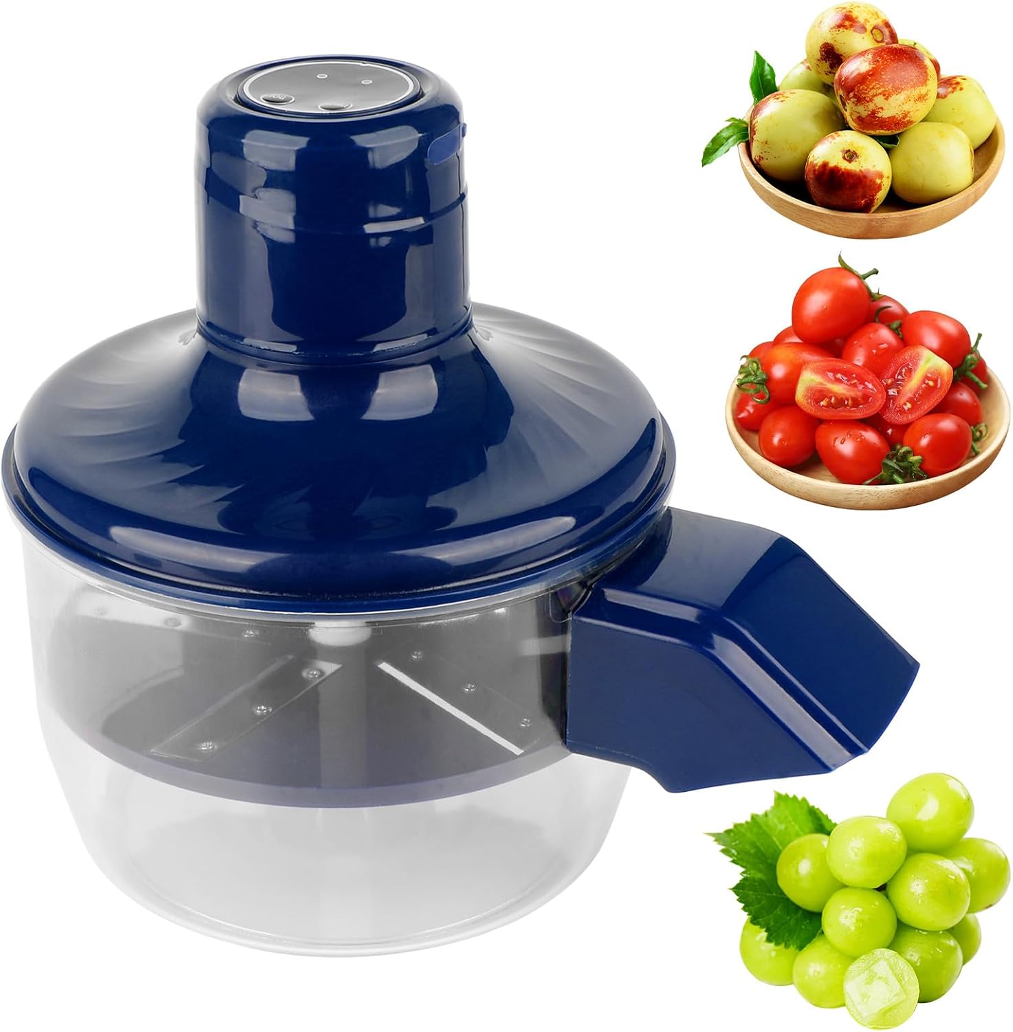 Automatic Grape Peeler Machine, Electric Garlic & Cherry Tomato Peeler, 50W Powerful Rechargeable Cordless Fruit Skin Remover Tool for Home & Commercial Use, Small Kitchen Gadget