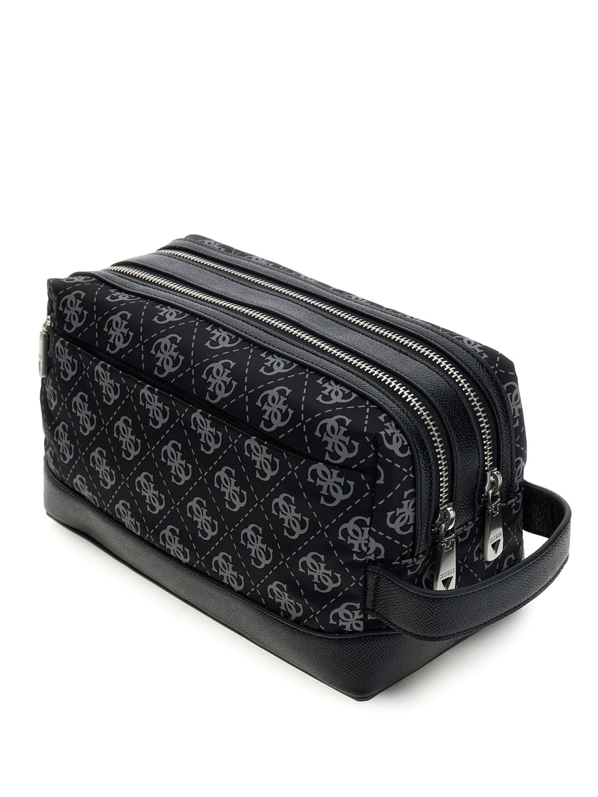 GUESS bolsa de utensilios Berlin Small Necessaire Dark Black negro