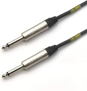 Sonic Plumber Neutrik 6.35mm (1/4 Inch) TS Jack Guitar/Instrument Cable (3 M),Silver Price In India