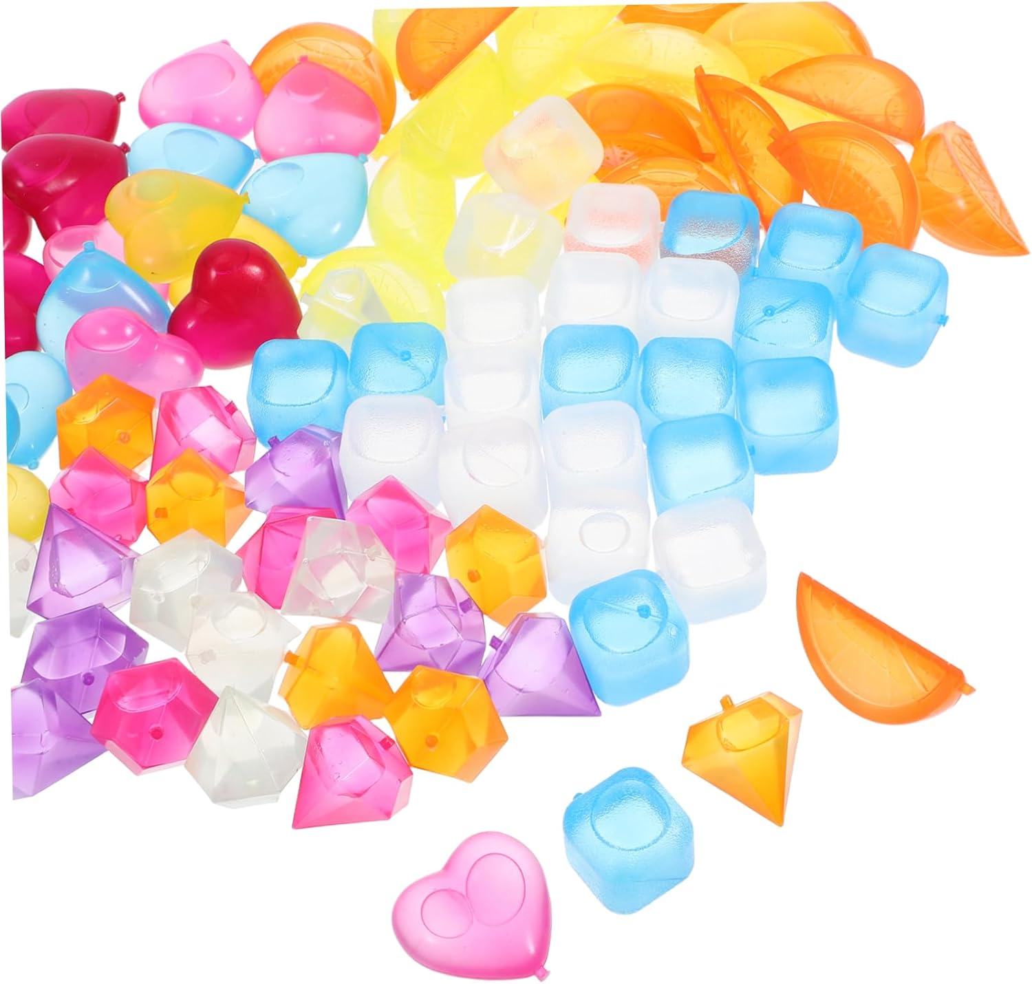 96pcs Reusable for Drinks and Coolers Washable Plastic for Parties Weddings and Table Decorations Refreezable and Quick Freezing Maker