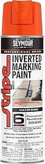 20-658 Seymour Stripe 6-Series Inverted Ground Marking Paint, Florescent Red-Orange net 17oz. (Pack of 1)