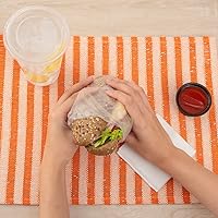 Vista 8 de Restaurantware -RW Base - Hojas de plástico para delicatessen de 10.75 x 10 pulgadas, 10000 envolturas de plástico de carnicero entrelazadas