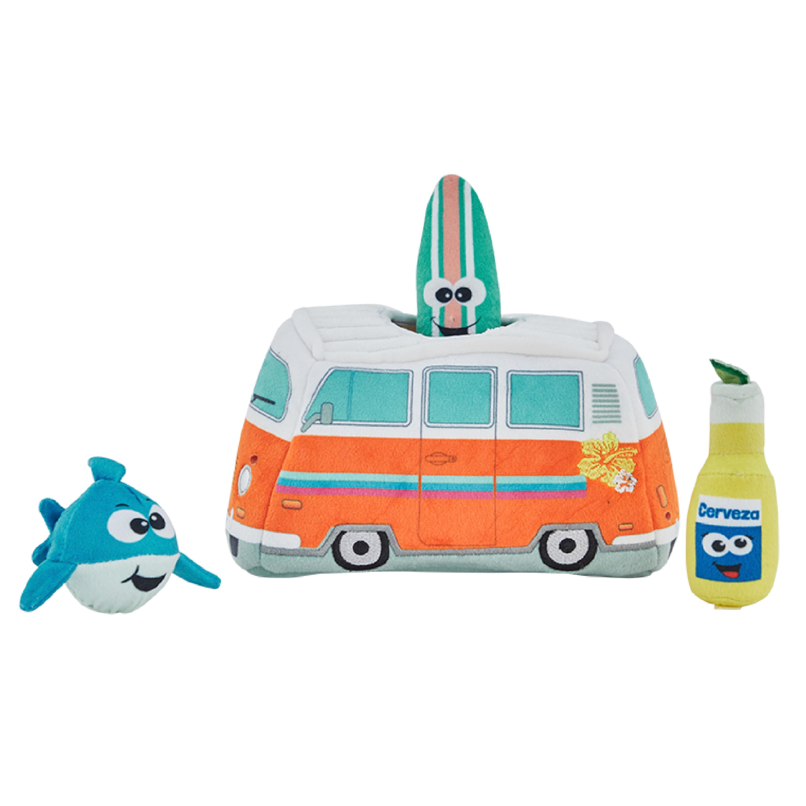 Outward HoundHide A Surf Van Plush Dog Toy Puzzle