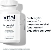 Vista 6 de Vital Nutrients Bromelain 2400 GDU - Vegan Bromelain Supplement to Support Protein Digestion* - Digestive Enzyme from Pineapple - Gluten, Dairy, Soy
