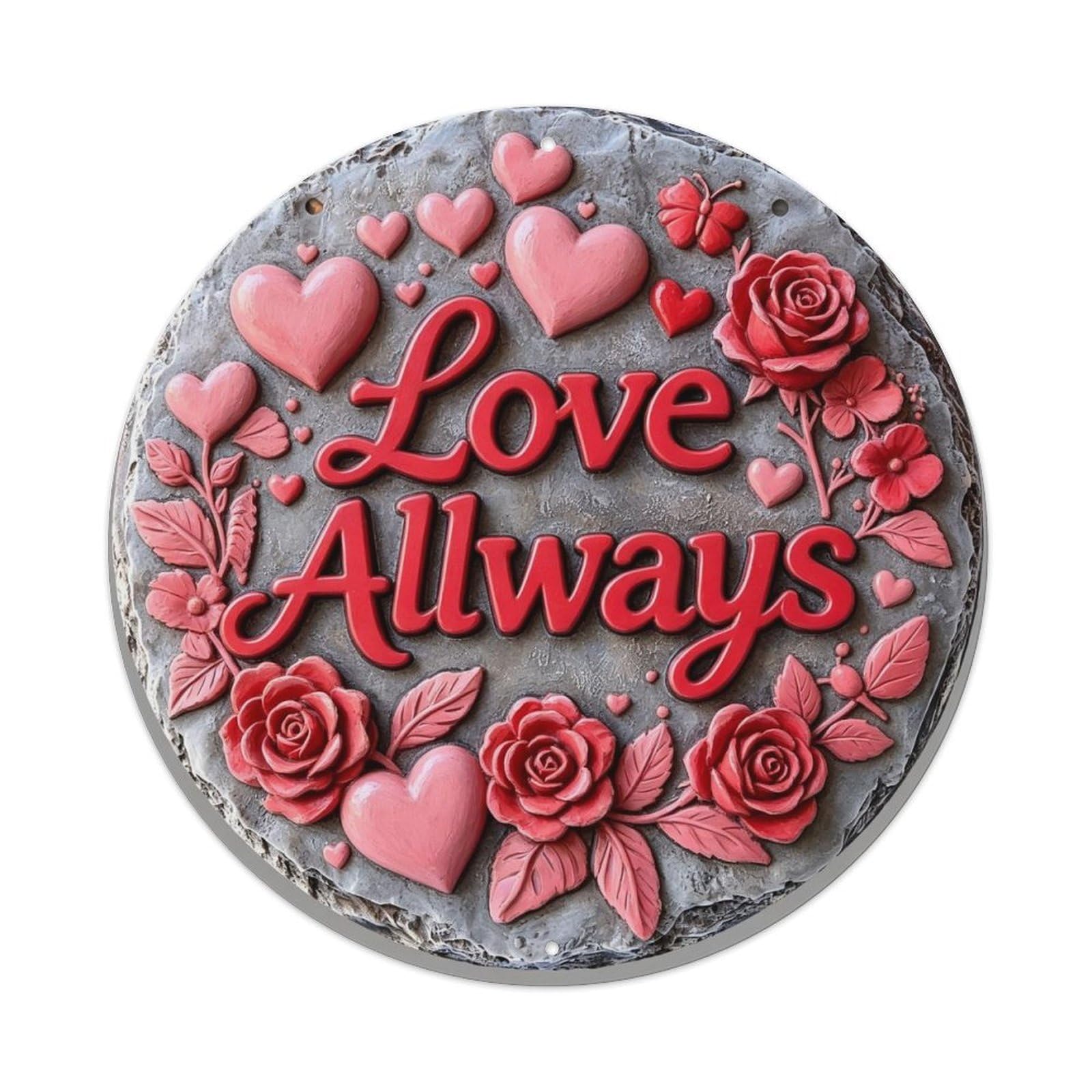 Love Always Metal Tin Sign Plaque