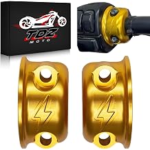 Gold Lightning Logo Brake Clutch Perch Half Clamps for Harley Touring Softail Sportster Dyna 1996-Later