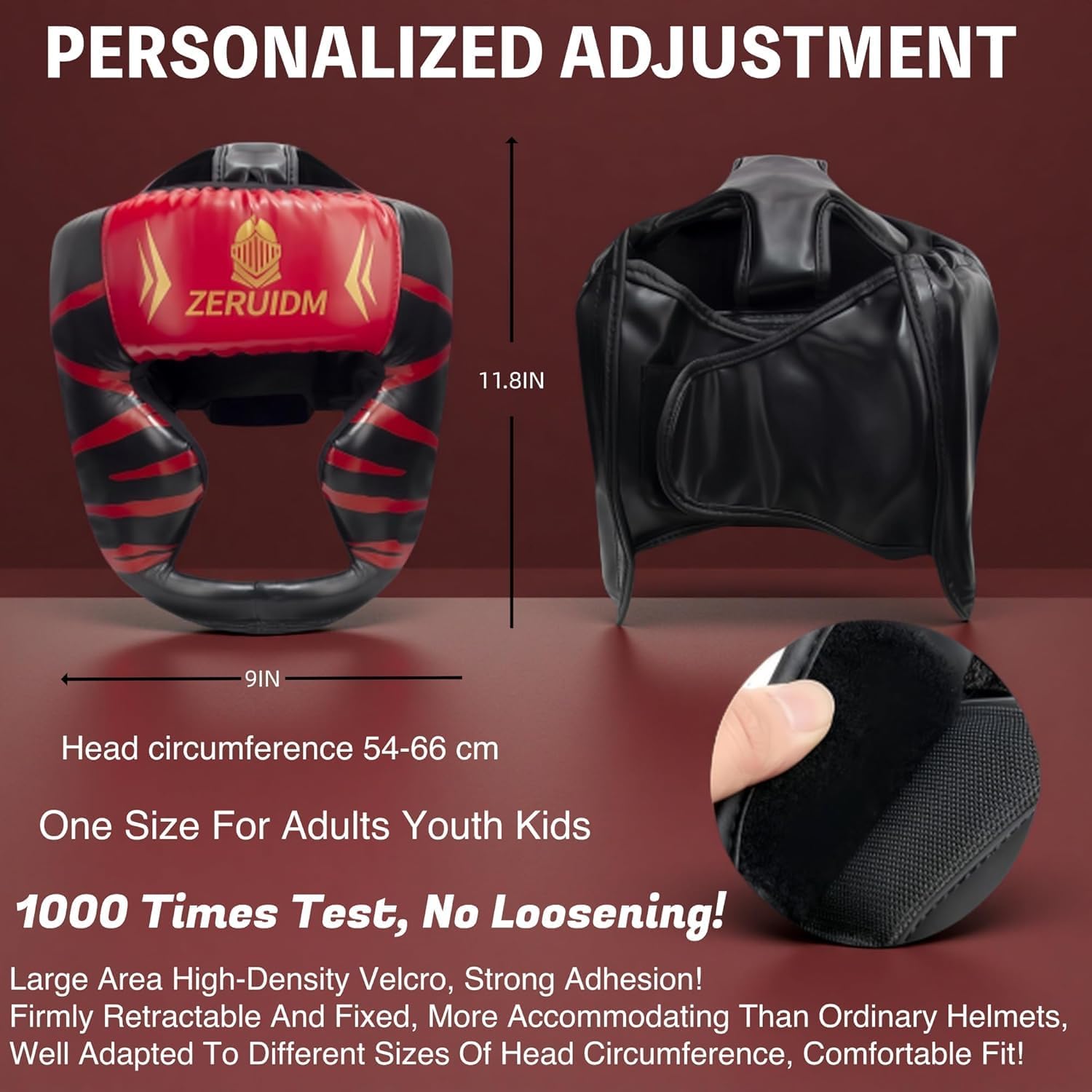 2 Pack Boxing Headgear for Adult Men Kids, Thickened Training Sparring Head Guard for MMA Kickboxing Muay Thai Equipment - Image 2