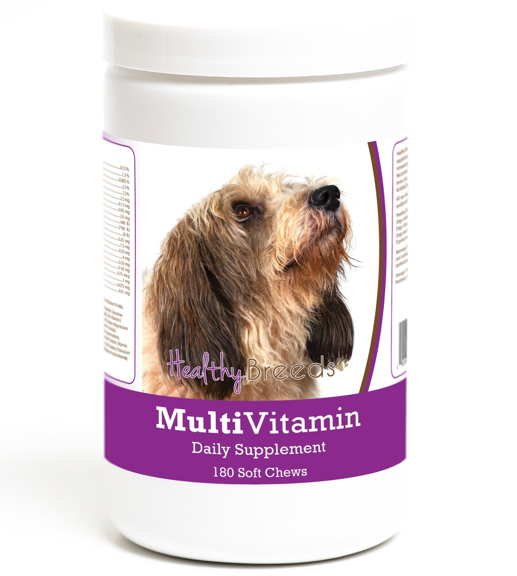 Healthy Breeds Petits Bassets Griffons Vendeen Multivitamin Soft Chew for Dogs 180 Count