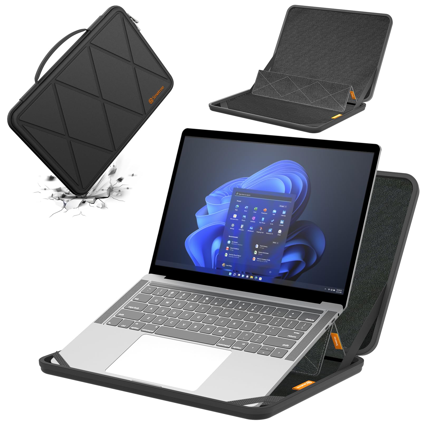 Smatree MS35 Custodia protettiva rigida in EVA con stand compatibile per 13,3 pollici HP Elite x360 830, per HP Envy X360 13,per EliteBook 830/835 G11/G10/G9,per Elite x360 830 G11 2-in-1 Notebook PC