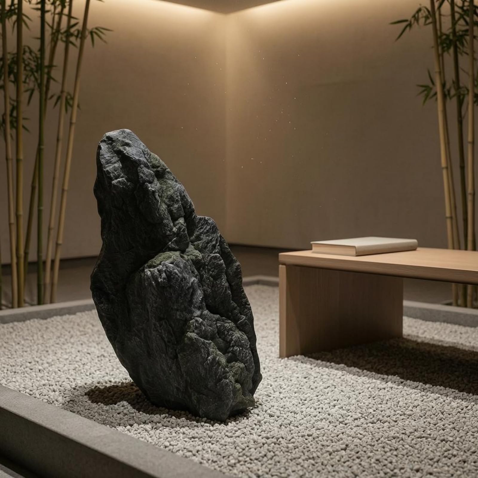 Simulierte Steinskulptur Garten Fels Deko Landschaftsstein Zierstein aus Glasfaserverstärktem mit Rauer Und Echtsteinwirkung für Garten Hotel, Grau, 8901 Hellgrau A