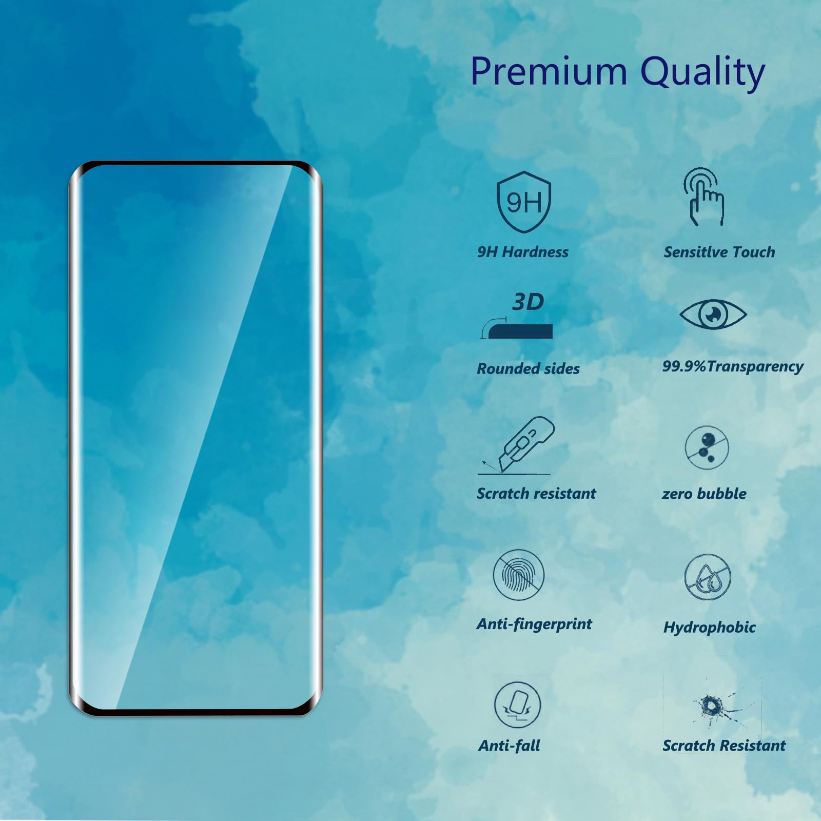 NUOCHENG [2+1 Pièces Verre Trempé Pour Huawei P30 Pro, [Caméra Lens Protecteur] 3D Incurvé Couverture Complète, HD Ultra, Dureté 9H, Sans Bulles Film Protecteur D'écran Pour Huawei P30 Pro