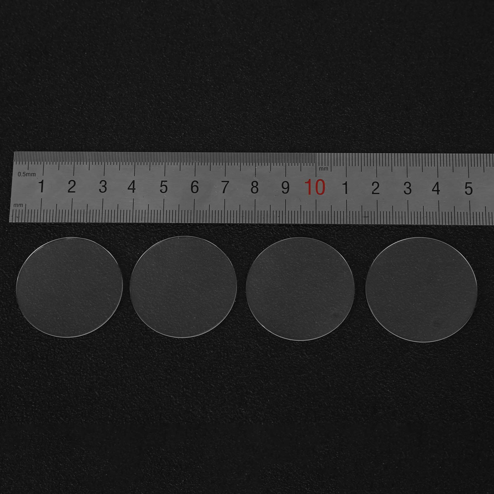 Doppelt Gewölbtes, Hochwertiges Uhrenglas, 4 Stück, für Einfache Installation für Uhrmacher, Saphirglaslinse, 1,2 Mm Dick, für Uhrenreparaturwerkzeug, Geeignet Zum Austausch, Anwendbare Szene: