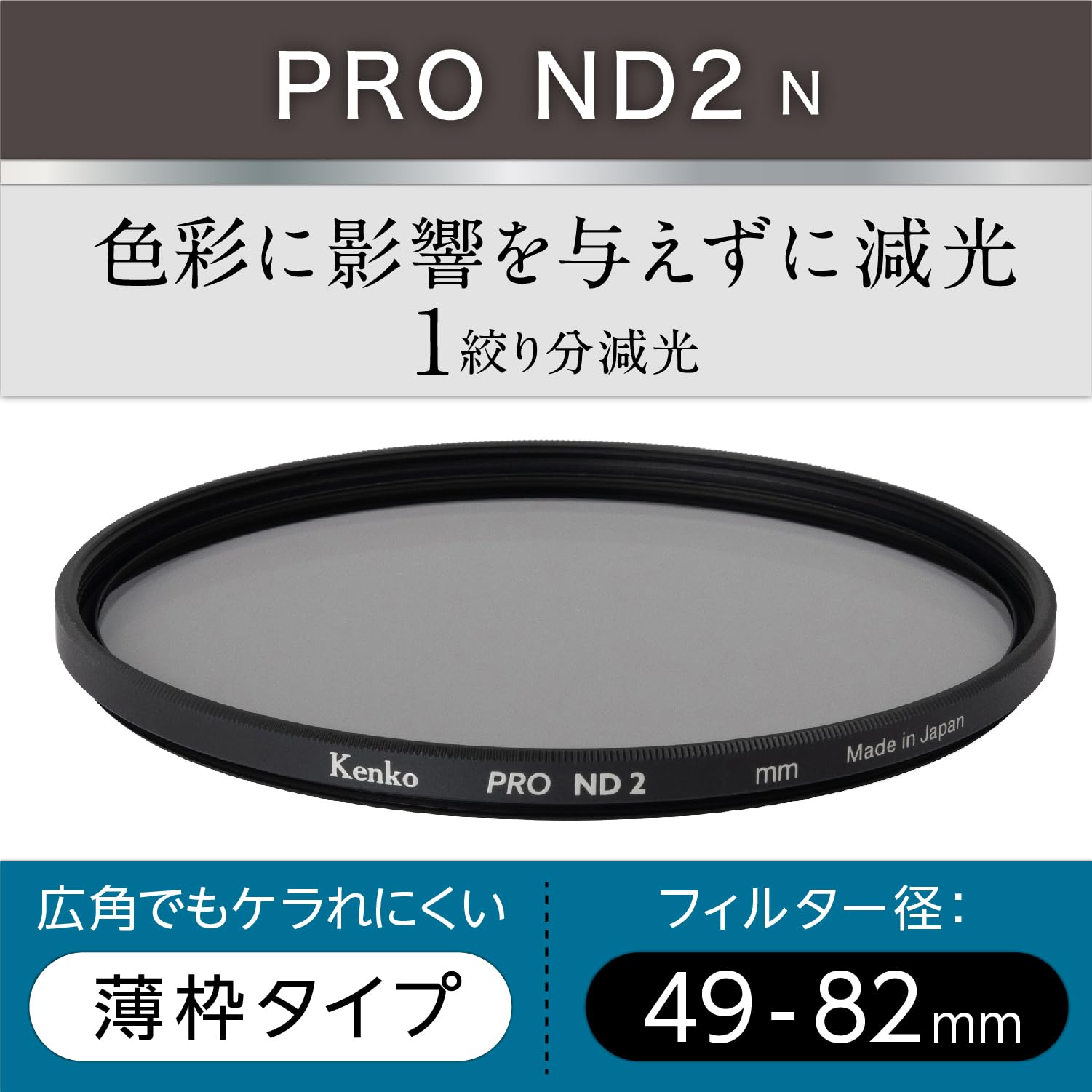 新品 Kenko NDフィルター ND-2 プロフェッショナル 112mm ND2