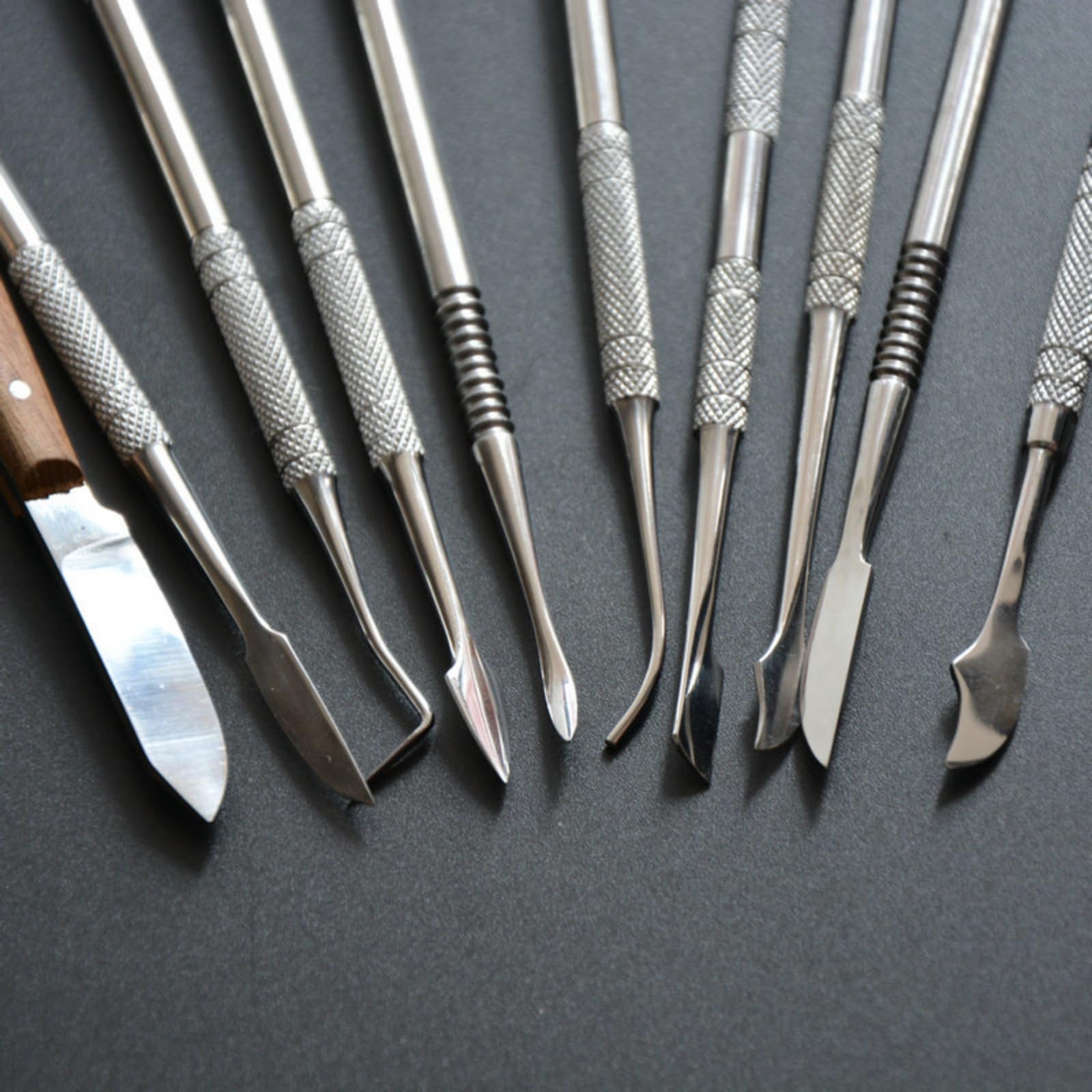 Amazon.co.jp: Angzhili 10本セット 石膏彫刻ナイフ、ステンレス鋼