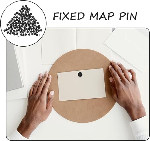 Miniatura 4 de NUOBESTY 100 alfileres de bola redonda para coser con cabeza de perla, alfileres rectos para costura, joyería, bordado, punto de cruz (negro)