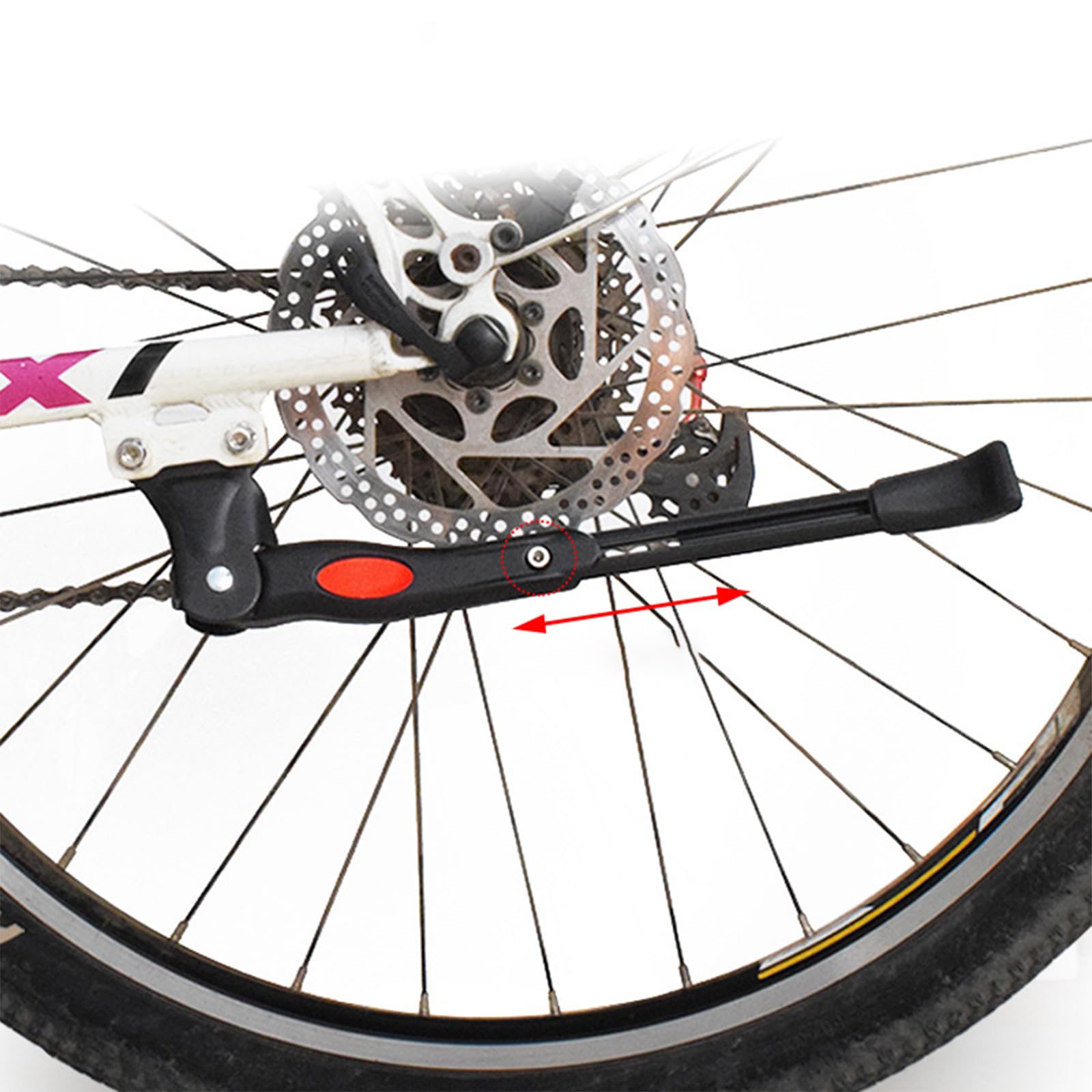 Cavalletto Bici Regolabile 16-29 Pollici - In Alluminio, Antiscivolo, Per Mountain Bike E City - Foto 5