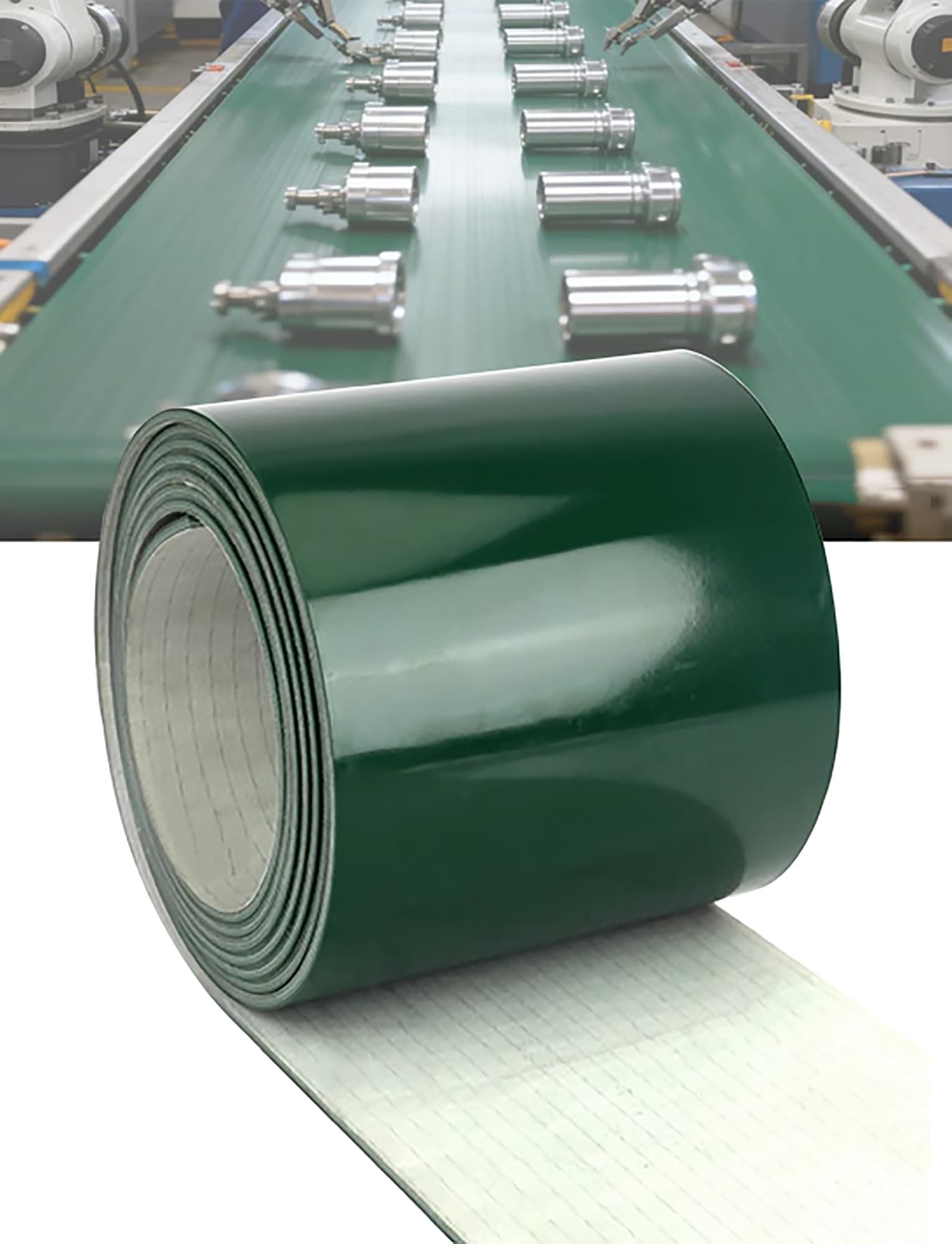 HeavyDu Industrie-PVC-Förderband, zuverlässig, Ersatz für Packagi& Produktlinien, Antriebsmaterial, ideal für Fabriken (20 x 290 x 0,2 cm)