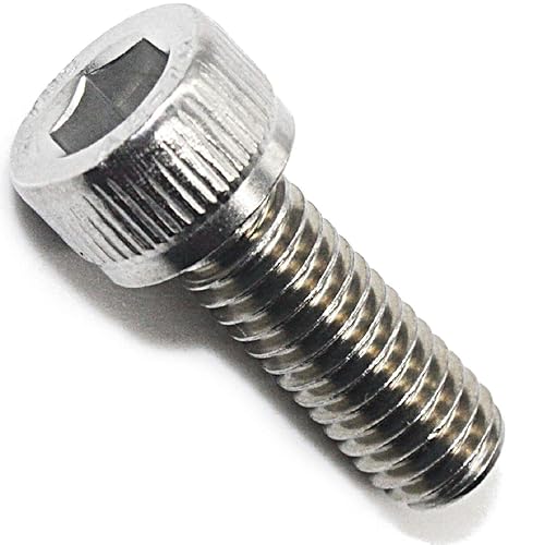 M8-0.049 x 1.378in, tornillos de cabeza de enchufe, acero inoxidable 304, cantidad 10