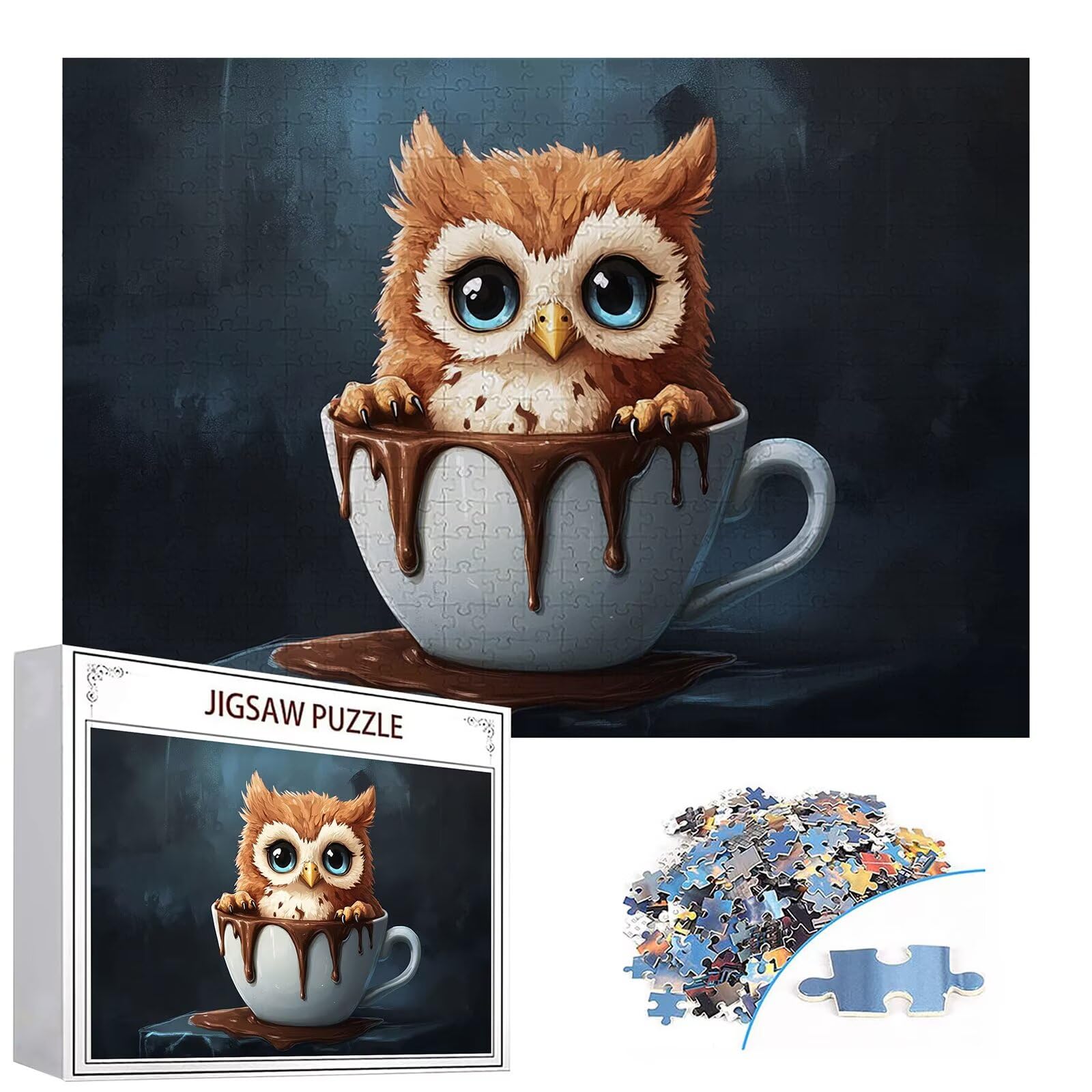 Puzzle 3000 sztuk zwierzę puzzle dla dorosłych kubek 122 x 81 cm Unikalne rzemiosło klasyczne drewniane układanka 3D do rodzinnych gier aktywnych, układanka do samodzielnego wykonania nawet do