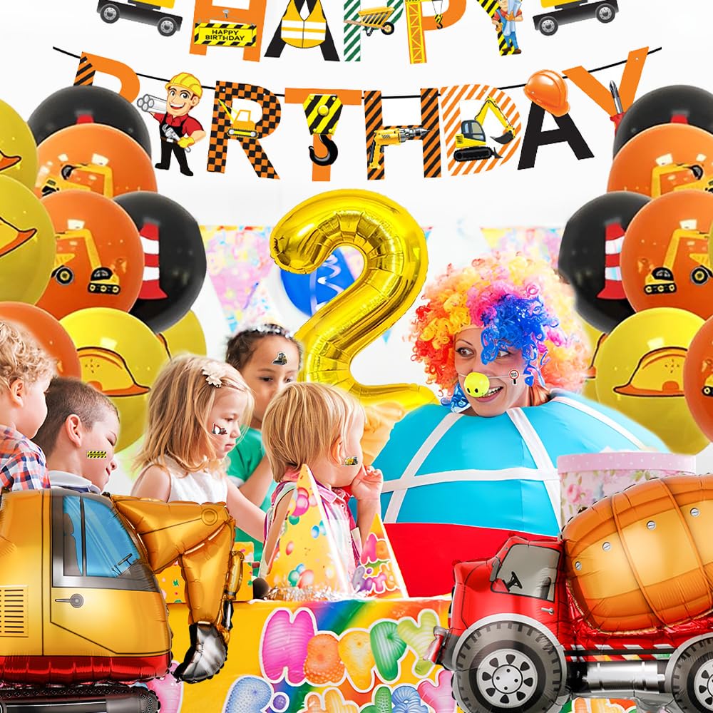 Decoration Anniversaire Chantier 2 Ans, Anniversaire 2 Ans Garcon, Décoration Anniversaire