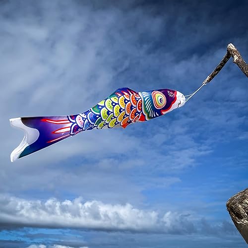 Miniatura 4 de In the Breeze Spectrum Koi - Viento 3 pies arco iris 4117