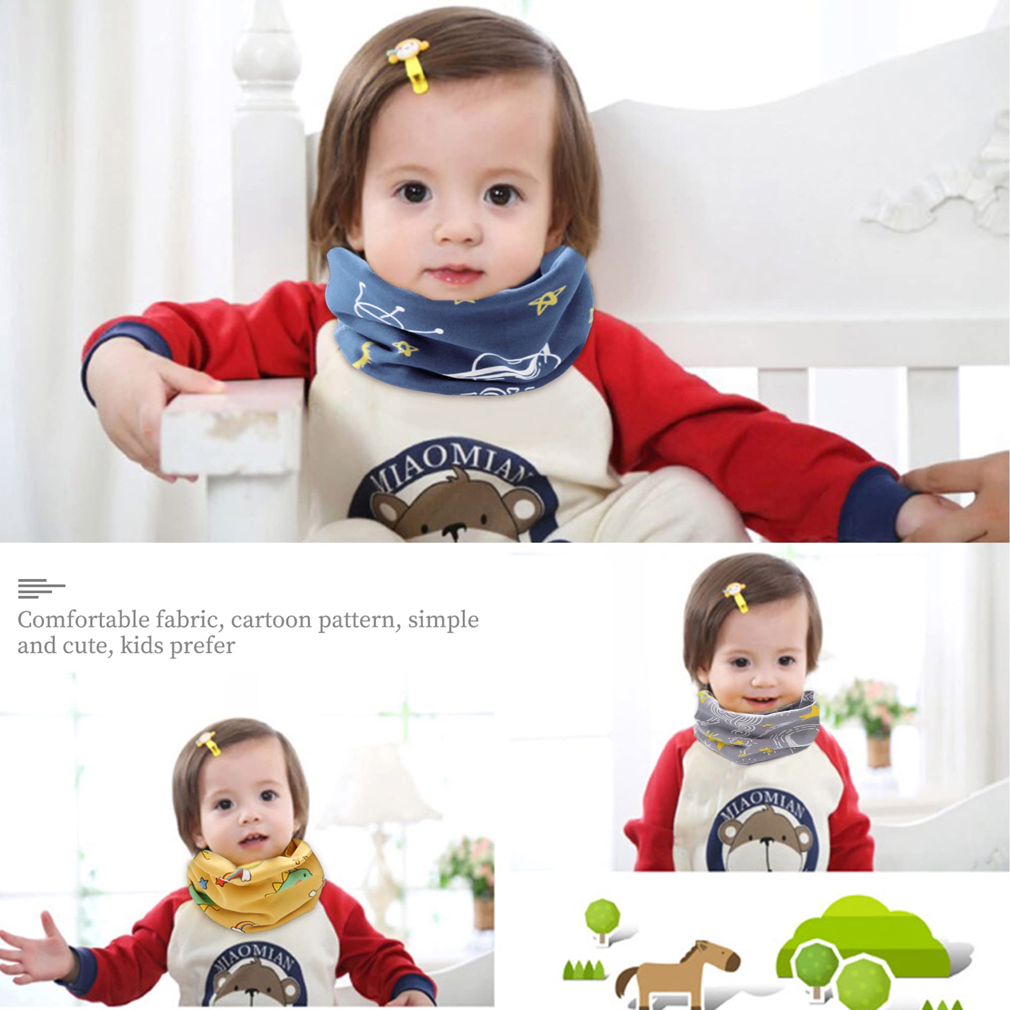 Bufanda Cuello Niño Algodón Otoño Invierno Tubular 0-8 Años