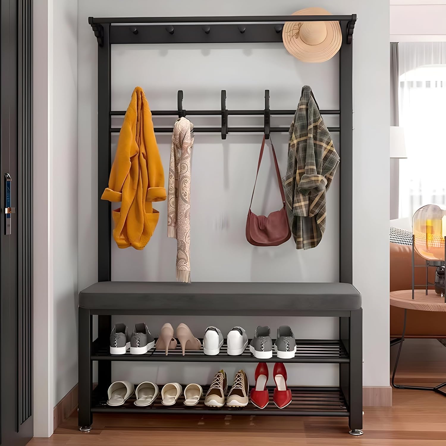Arbre d'entrée 3 en 1 pour organiser vos matins en famille avec élégance