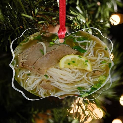 Vista 84 de Grill Master Meat Kebab Adorno de Navidad Fruta Hamburgo Patatas Fritas Cuadro Mariposa Árbol de Navidad Adorno Recuerdo Deliciosa Comida Sabrosa