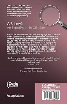 An Experiment in Criticism : Lewis, C. S.: Amazon.ca: Books