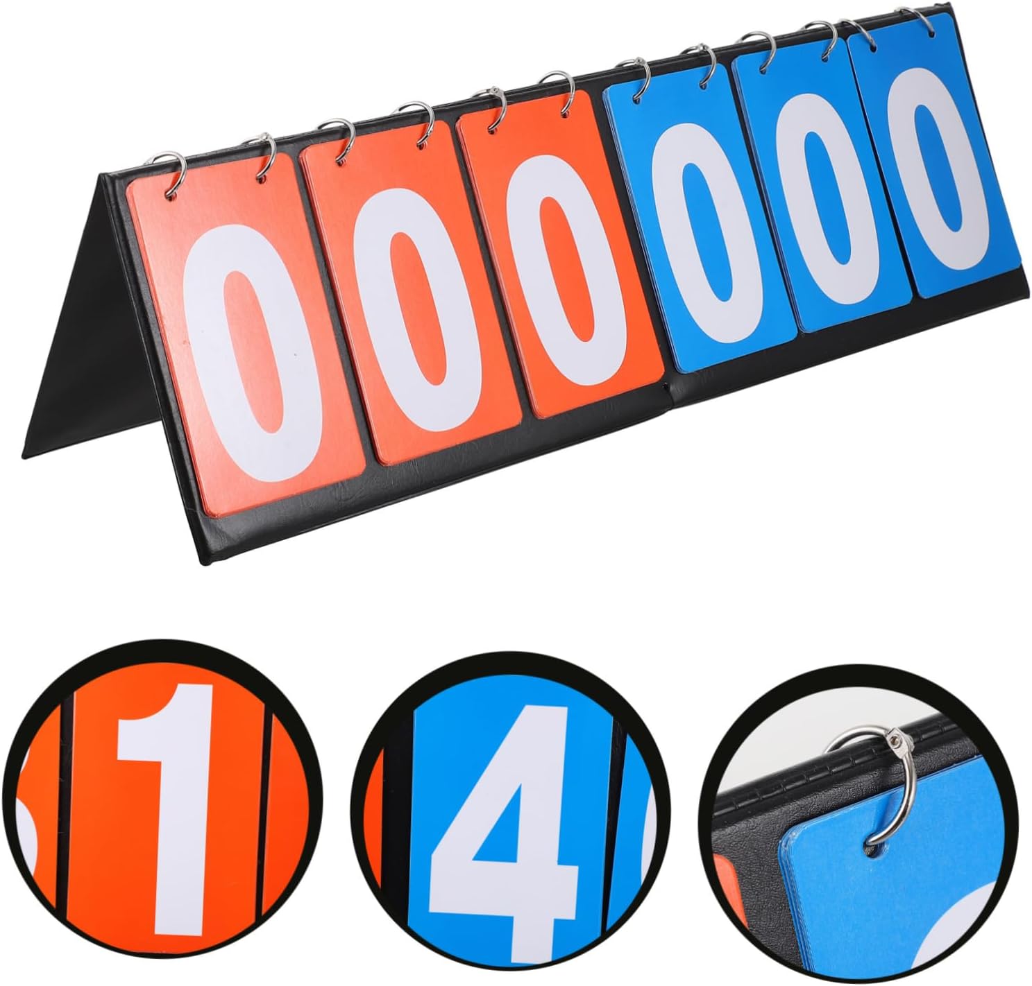 Competition Scoreboard Flip Score Marking Board for Sports Games Durable and PU Material Easy Operation for Basketball Volleyball Football and More